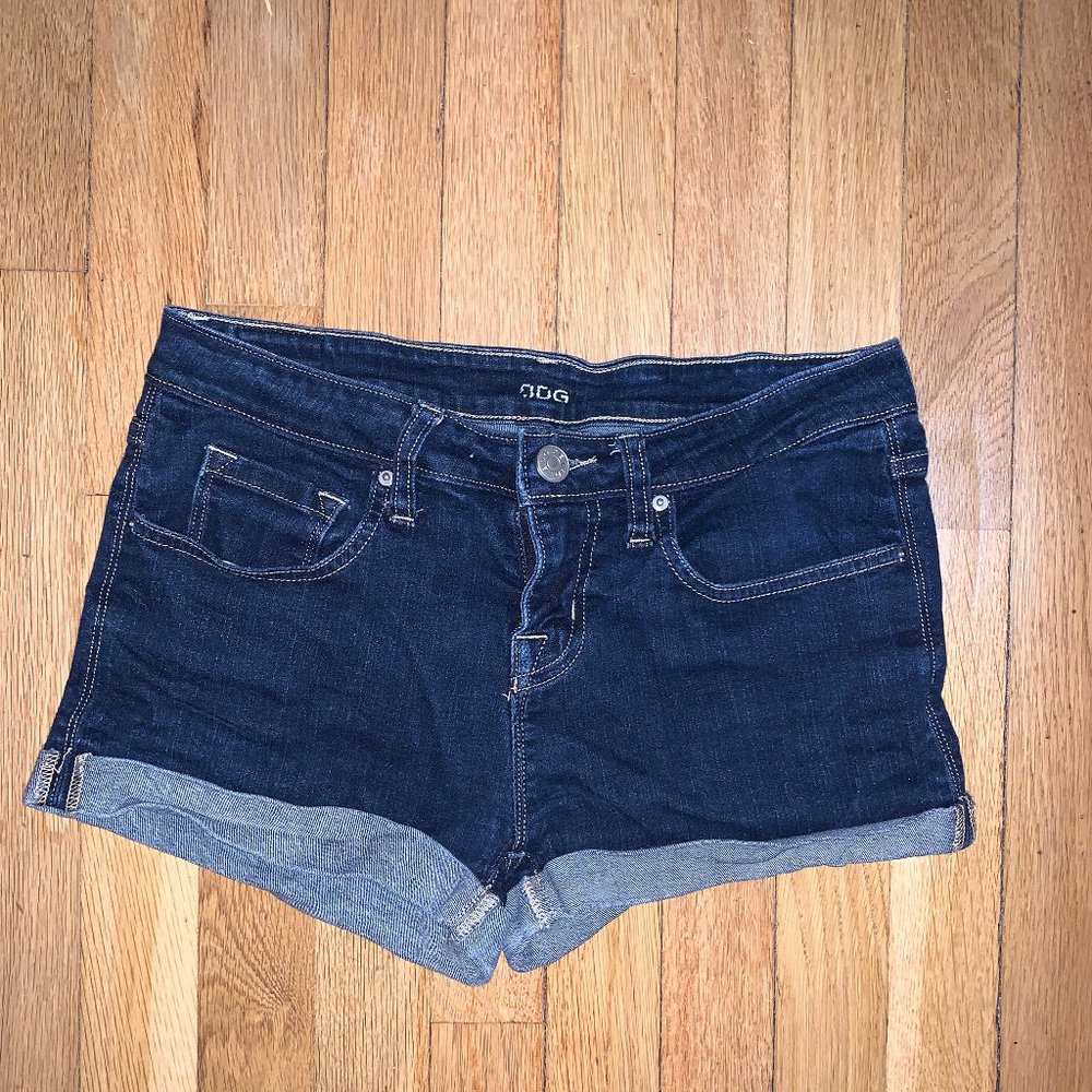 BDG Mid Rise Shortie Jean Shorts